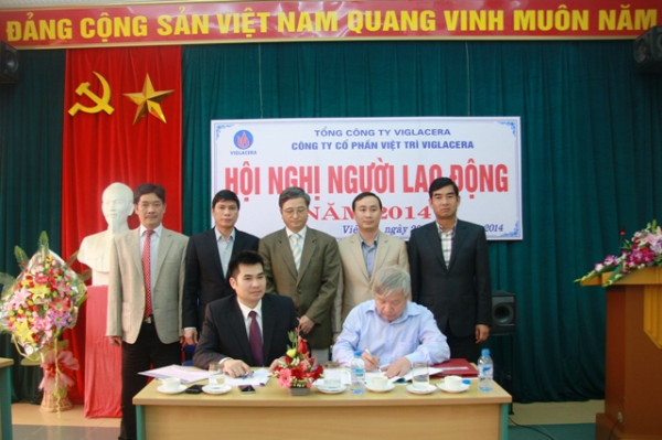 Công ty CP Sứ Viglacera Việt Trì tổ chức Hội nghị người lao động năm 2014